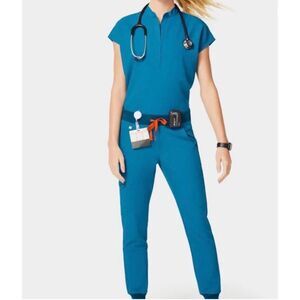 FIGS Scrub Set Rafaela Oversized Top XS Zamora Jogger Pants XS/P